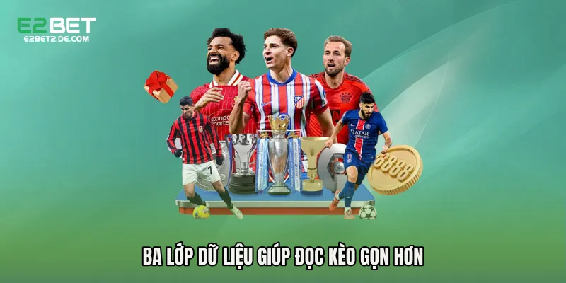 Ba lớp dữ liệu giúp đọc kèo gọn hơn
